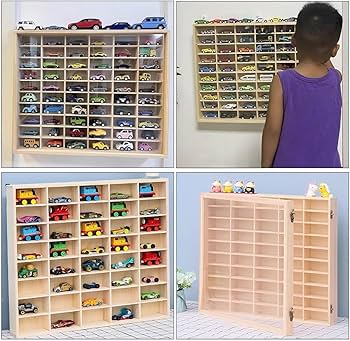 Amazon.co.jp: Hubiuyo ミニカー ケース 木製トミカ 収納ケース